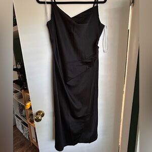 Lulu's Black Strapless Dress